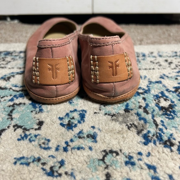 FRYE Blush Pink Soft Suede Slip On Ballet Flat 7.5 - Picture 5 of 9